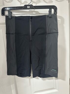 lululemon athletica Women’s Dark Gray/Black Athletic Zip-Front Shorts